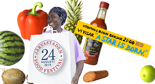 På lördag är det äntlingen Food Festival och utomhusbio