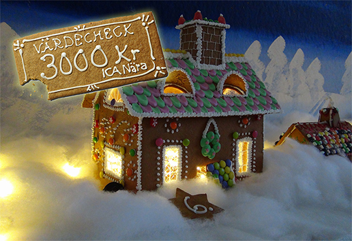 Vilket hus vinner i år? Tävling pepparkakshus i Järvastaden.